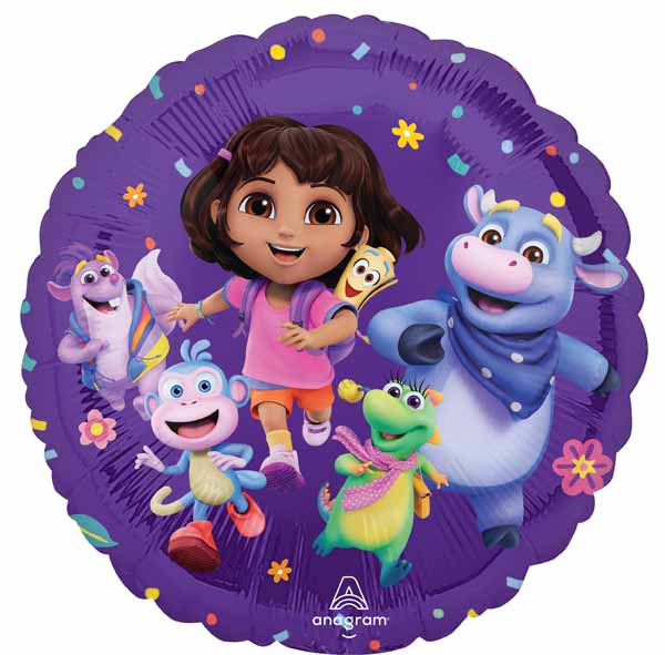 Dora the Explorer 18-Inch Round Foil Balloon