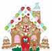 27" Gingerbread House Shaped Foil Balloon