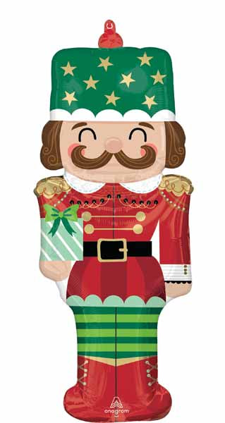 Nutcracker Workshop 34" Shaped Foil Christmas Balloon