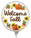 Welcome Fall 9-Inch Round Foil Balloon