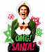 Elf OMG Santa! 28-Inch Shaped Foil Balloon