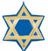 Star of David 24" Shaped Foil Balloon