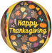 Give Thanks 16" Orbz Foil Thanksgiving Balloon