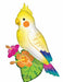 36-Inch Neon Tropical Bird Shaped Foil Balloon