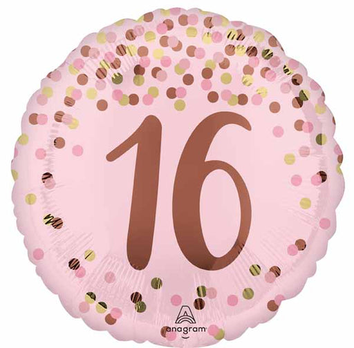 Pretty Pink 16 Round Foil Balloon, 18 Inch