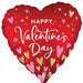 28" Heartfelt Elegance Happy Valentine's Day Foil Balloon