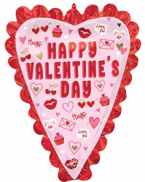 Valentine's Day Vibes 35-Inch Shaped Foil Balloon