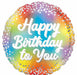 Birthday Glitz 18-Inch Round Foil Balloon
