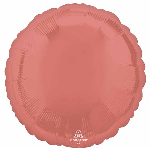 Coral 18-Inch Round Foil Balloon