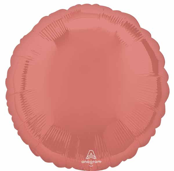 18 Inch Coral Round Foil Balloon