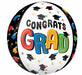Bright Congrats Grad 16" Orbz Foil Balloon