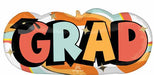 Groovy Grad 30-Inch Shaped Foil Balloon