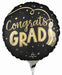 Tassel Congrats Grad 9" Round Foil Balloon