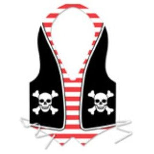Full-Size Plastic Pirate Vest, 1 Count