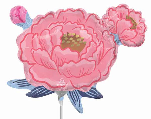 Peony Garden Mini Shape Foil Balloon