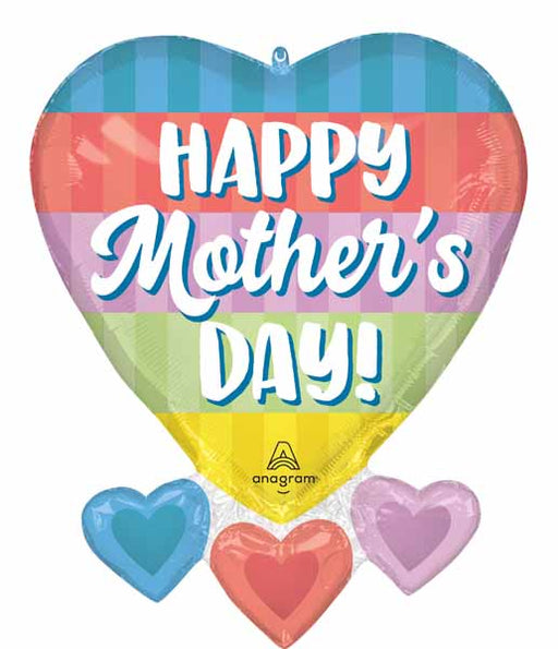 27" Happy Mother's Day Color Block Bliss Foil Balloon