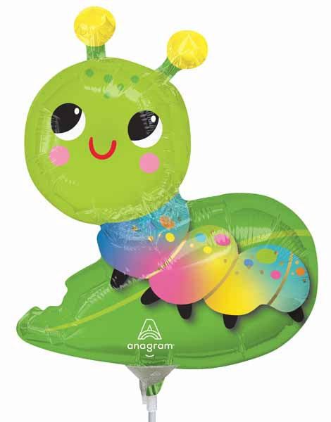 Happy Caterpillar Mini Foil Balloon