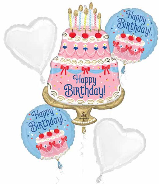 Cherries on Top Happy Birthday Foil Balloon Bouquet