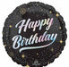 Sparkling Birthday 18-Inch Round Foil Balloon