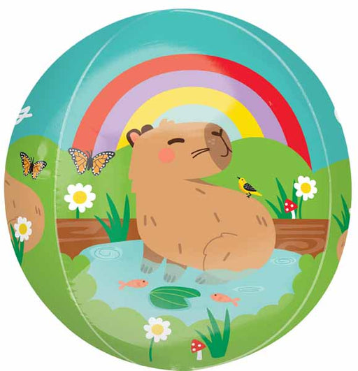 Capybara Craze 16" Orbz XL Foil Balloon