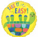 Turtle Get Well 18-Inch Round Foil Balloon