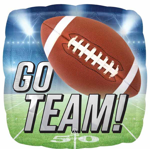 Football Fanatic 18-Inch Square Foil Balloon