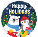 Frosted Friends 18 Inch Round Foil Balloon