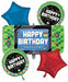 8-Bit Happy Birthday Foil Balloon Bouquet