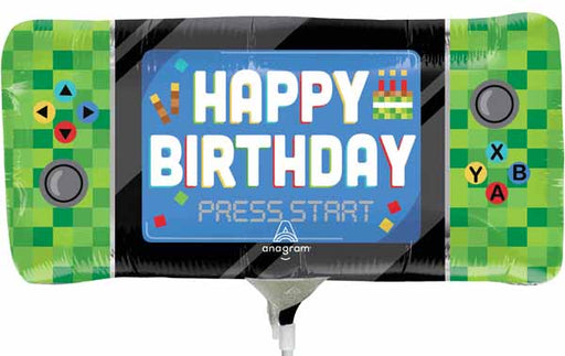 8-Bit Birthday Mini Shape Foil Balloon