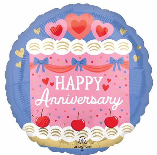 Sweet Anniversary 18-Inch Round Foil Balloon