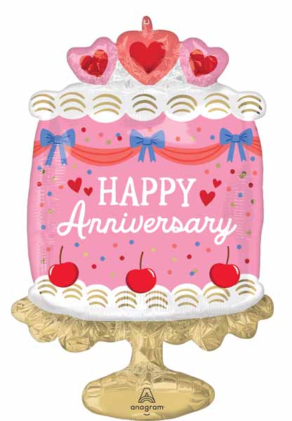 Sweet Anniversary 27-Inch Shaped Foil Balloon