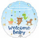 Tiny Treasures Boy 18-Inch Round Foil Balloon
