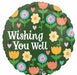 Healing Blooms 28" Jumbo Round Get Well Foil Balloon