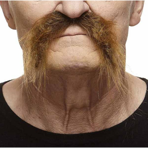 Medium Brown Costume Moustache, 10 x 11 cm