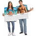 Adult Swimsuit Calendar Couples Costume Set