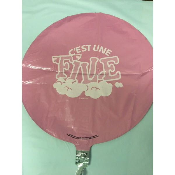 C'est une fille Cloud 18-Inch Round Foil Balloon