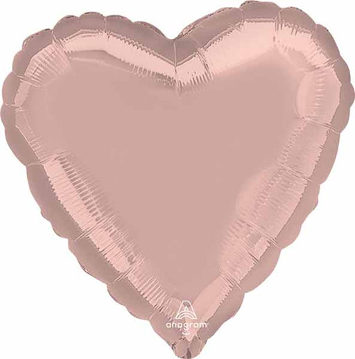 18-Inch Pastel Pink Pearl Metallic Heart Foil Balloon