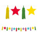 Multicolour Paper Star & Tassel Garland