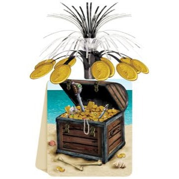 Pirate Treasures Centerpiece, 13 Inches