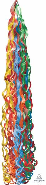 Twirlz Primary Colors Balloon Tail, 34 Inch
