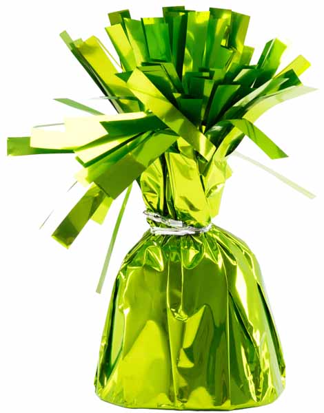 Anagram Lime Green Foil Balloon Weight