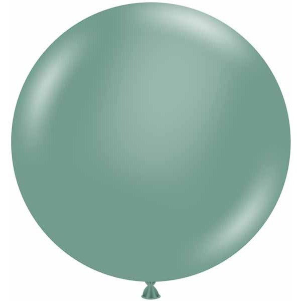 TUFTEX 24 Inch Willow Green Latex Balloons, 25 Count