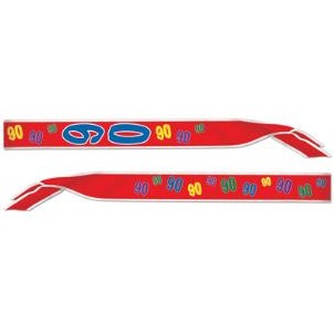 90th Birthday Satin Sash