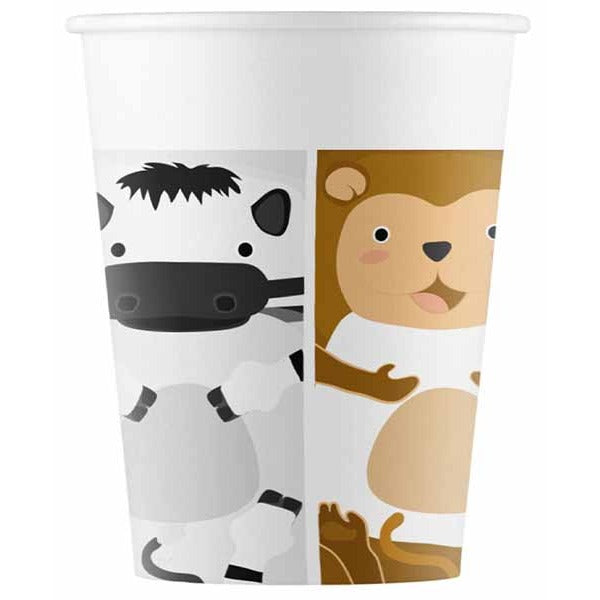 PAPER CUPS 7OZ 8/PK ZOO