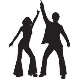 Disco Silhouette Decorations, 2 Pack
