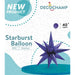 Decochamp 40" Purple Starburst Foil Balloon