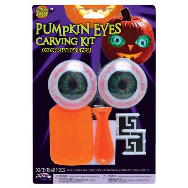 Color Changing Eyes Pumpkin Carving Kit