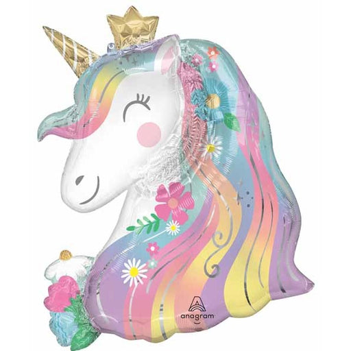 Whimsical Unicorn 29" Shaped Foil Balloon