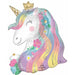Whimsical Unicorn 29" Shaped Foil Balloon