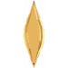 13 Inch Metallic Gold Taper Mini Shape Foil Balloon